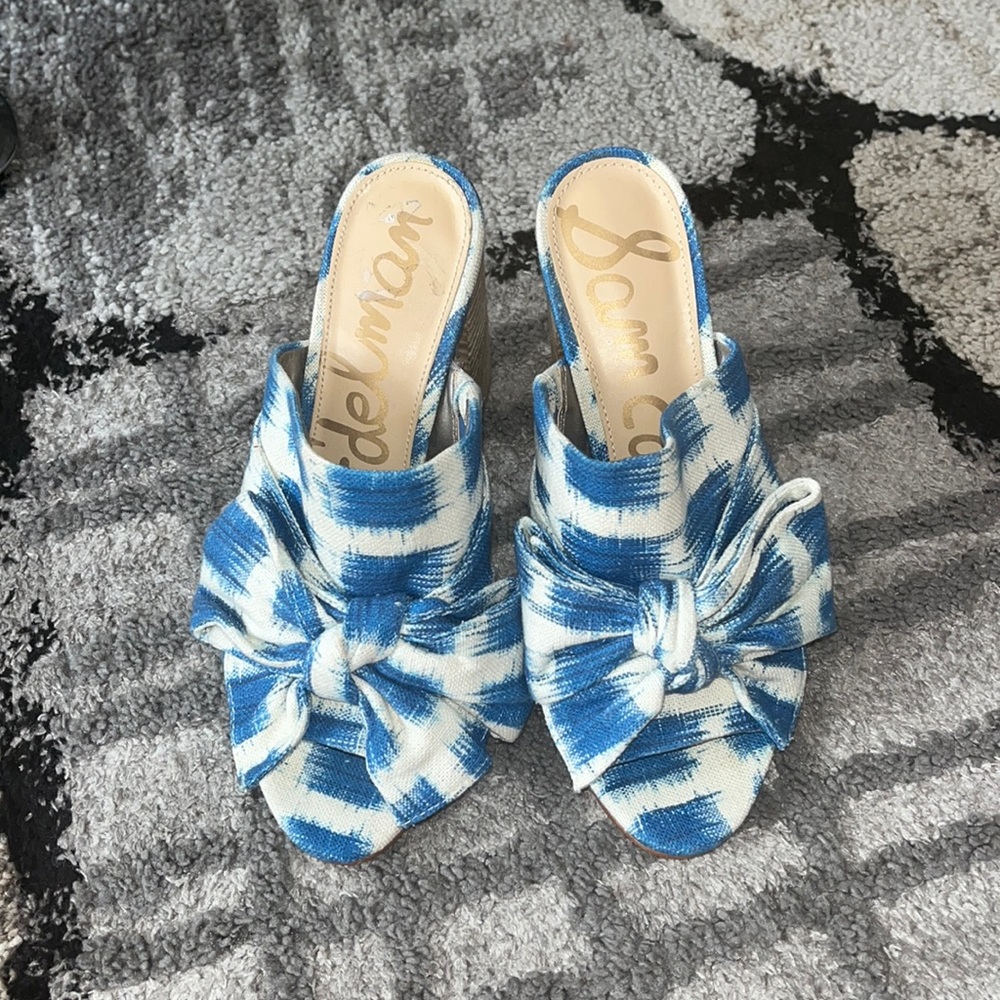 Sam Edelman wedged sandals. Open toed. Size 8